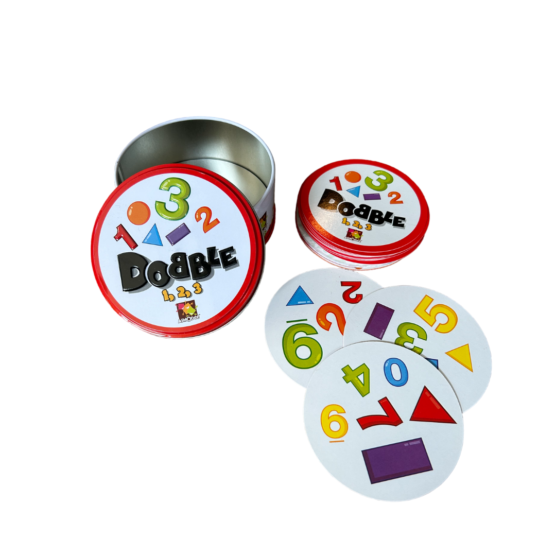 Juego de cartas Dobble 1,2,3